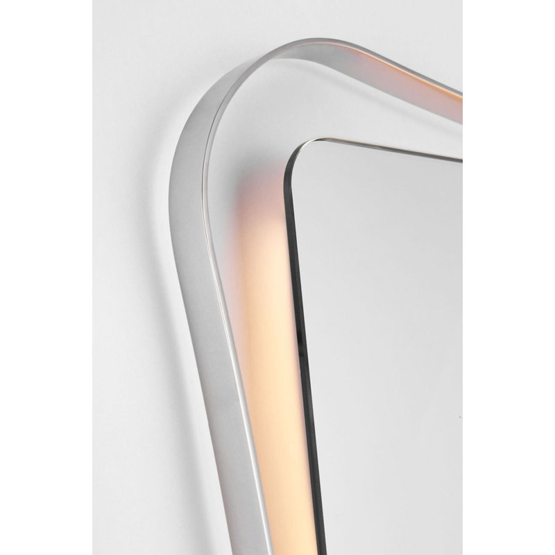 Barnes 27" Backlit Mirror, Polished Nickel