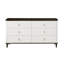 Commode double 6 tiroirs avec miroir Tomarkcus