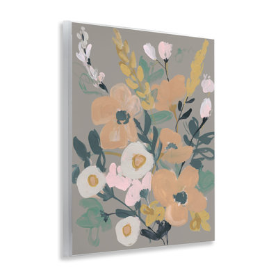 Art mural moderne, "Wildflower Collage" par Jennifer Goldberger