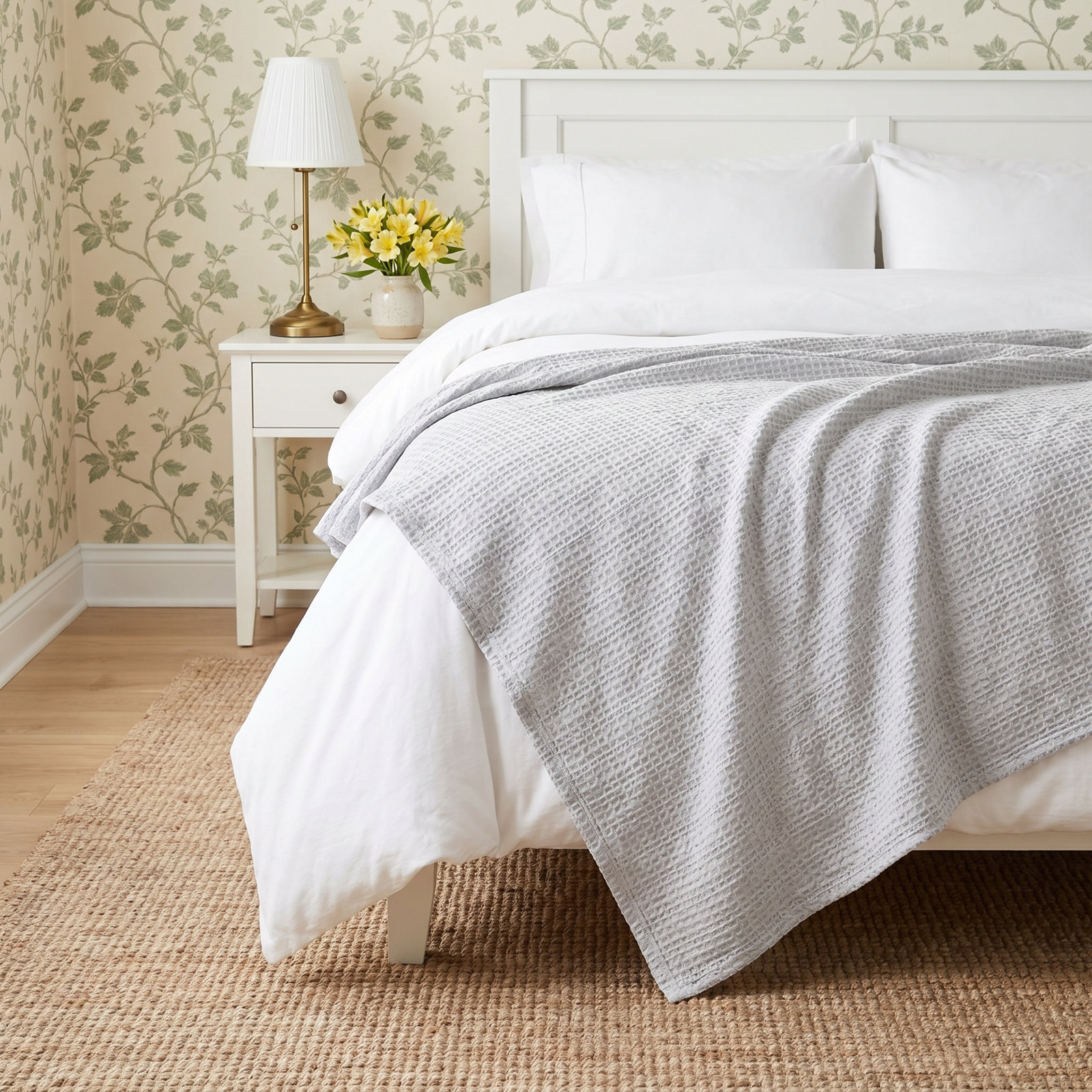 Neena Cotton Blend Throw Blanket, King