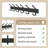 Matte Black Coat Rack Wall Mount – 17 Inch Stainless Steel Hook Rail With 6 Double Coat Hooks – Wall Mounted Entryway Organizer For Coats, Hats, Bags, Towels, Robes, Closet Or Bathroom