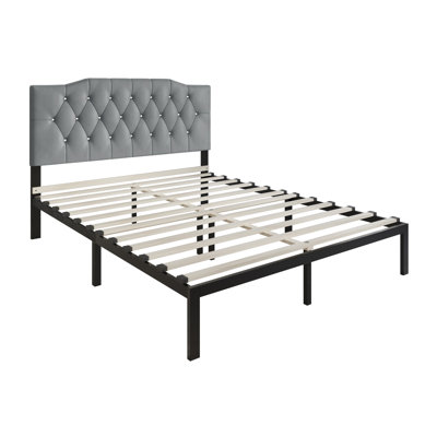 Lit plateforme tapissier Dshawn