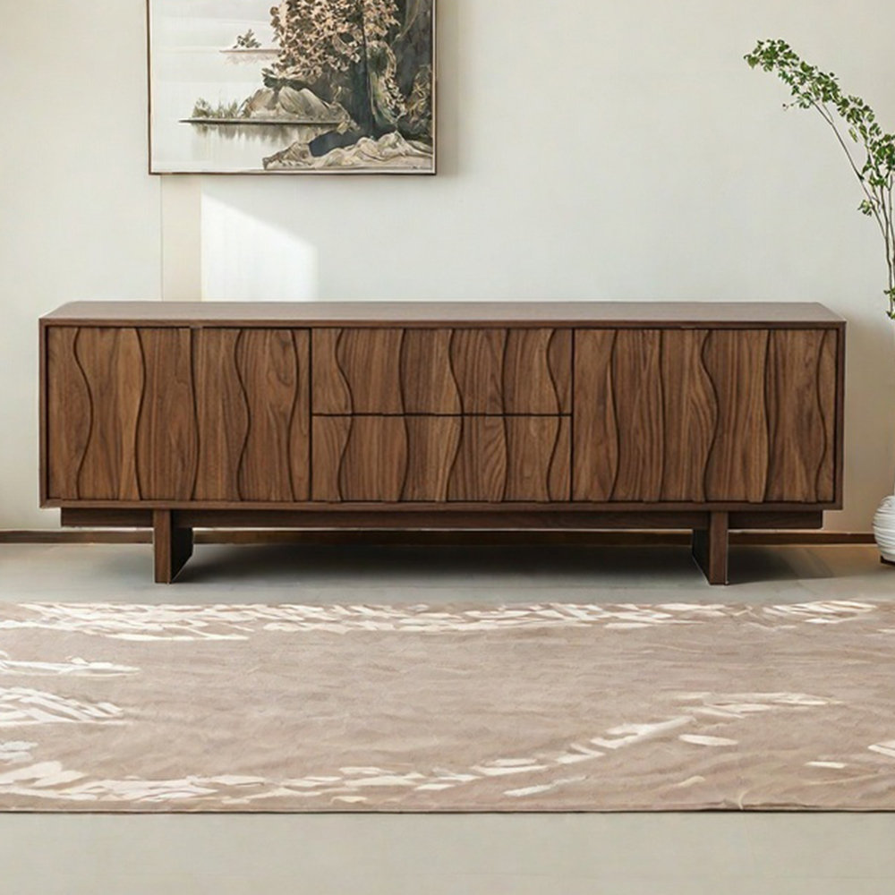 Bkoksety Solid wood retro style creative TV cabinet | Wayfair