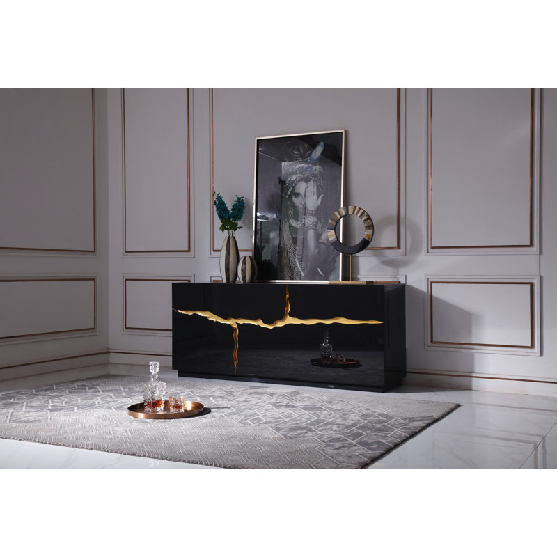 Velva 71'' Sideboard, Black