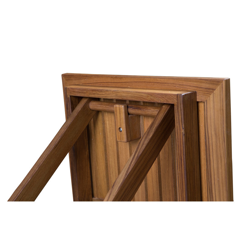 Table bistro rectangulaire en teck