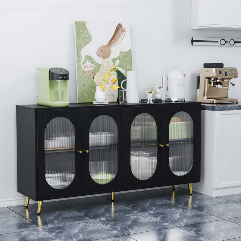 Buffet moderne avec portes en acrylique