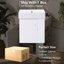 Meuble-lavabo de salle de bain avec lavabo en céramique 21,6 po - Rangement du côté droit, apparence moderne, petit lavabo, flair-869781671