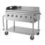 Barbecue au gaz propane commercial 48 po avec plaque chauffante, homologué ETL en acier inoxydable (CGKIT4-48G)