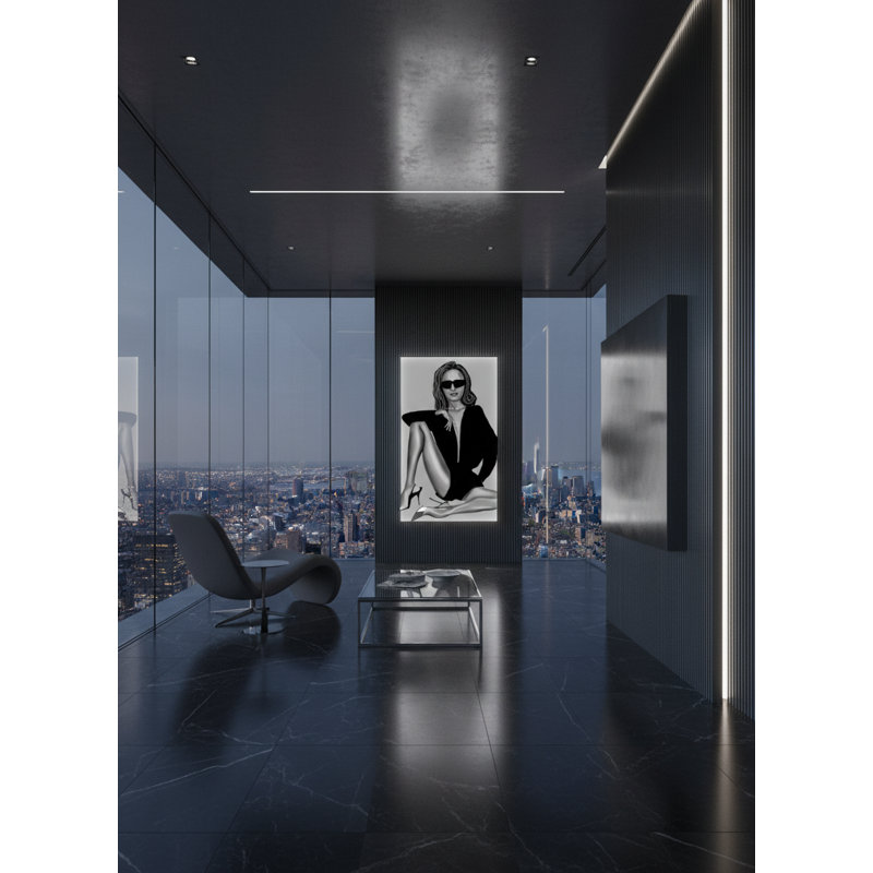 Tableau encadré Executive Muse - Cadre noir