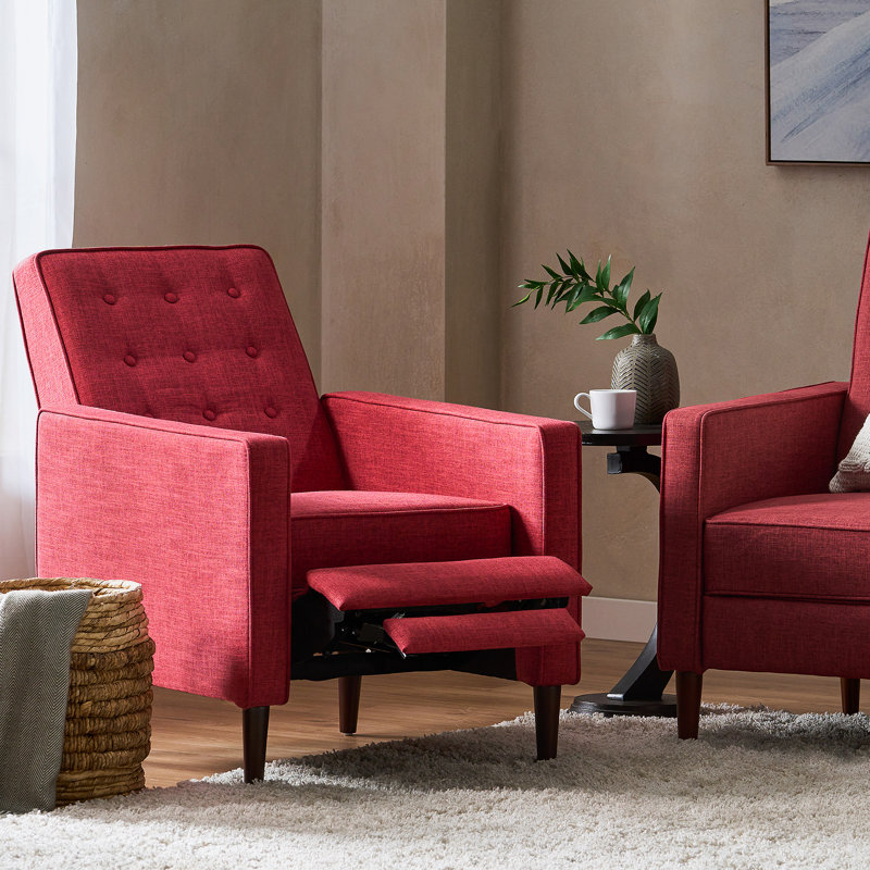 Fauteuil inclinable, Tissu rouge
