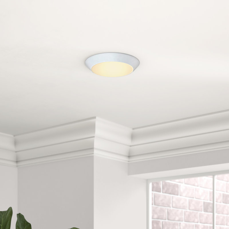 Karin LED Flush Mount, White