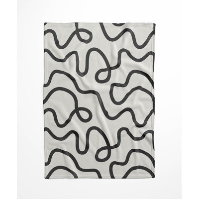 Squig Velveteen Fleece Blanket