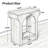 Arched Design End Table