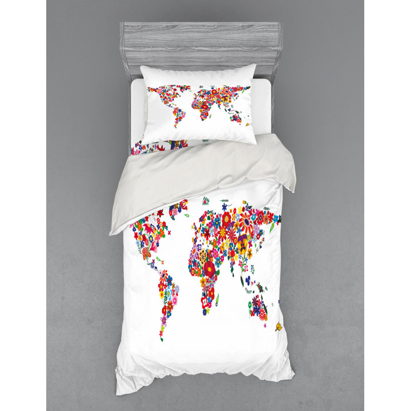 Eclectic Polyester Duvet Cover, Twin Duvet Cover + 2 Additional Pieces