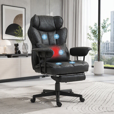 Fauteuil de massage avec chauffeur et repose-pieds