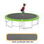 Trampoline récréatif 15 pi pour enfants avec filet de sécurité-112697587