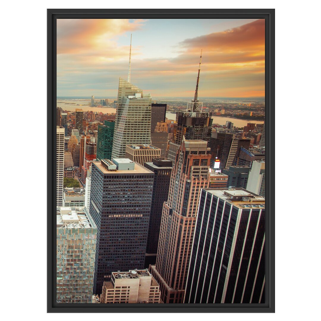 Gerahmtes Wandbild Skyline von New York