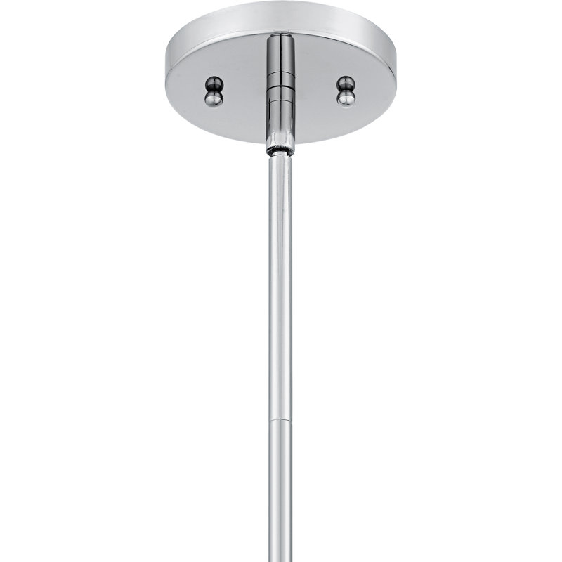 Mini-luminaire suspendu 1 lumière Haze, Chrome poli