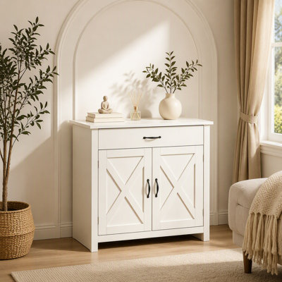 Versatile Sideboard,Farmhouse Style Storage Cabinet,Elegant Accent Cabinet