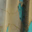 Encre liquide captivante Turquoise Gold - Rideau occultant marbre marbre abstrait - 1 panneaux-1146905922