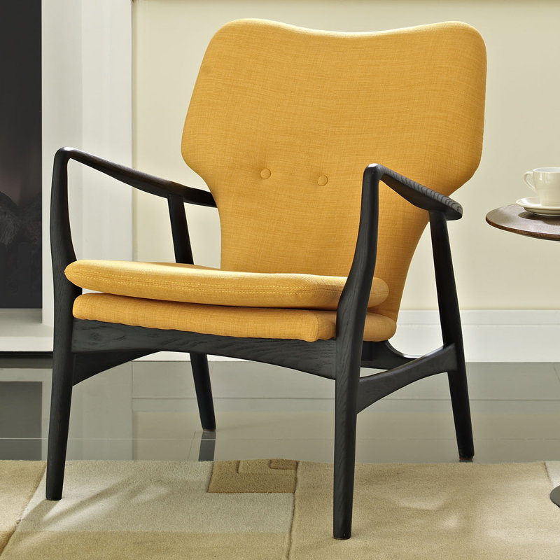 Méridienne Modway Heed, Noir / jaune