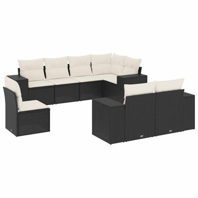 Vidaxl Garden Sofa SetAdjustable Feet Rectangular Modern Modular
