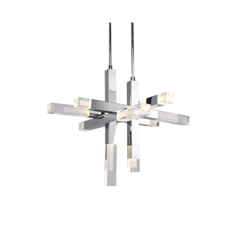 Martelo LED Pendant, 23.5" H x 30" W x 30" D