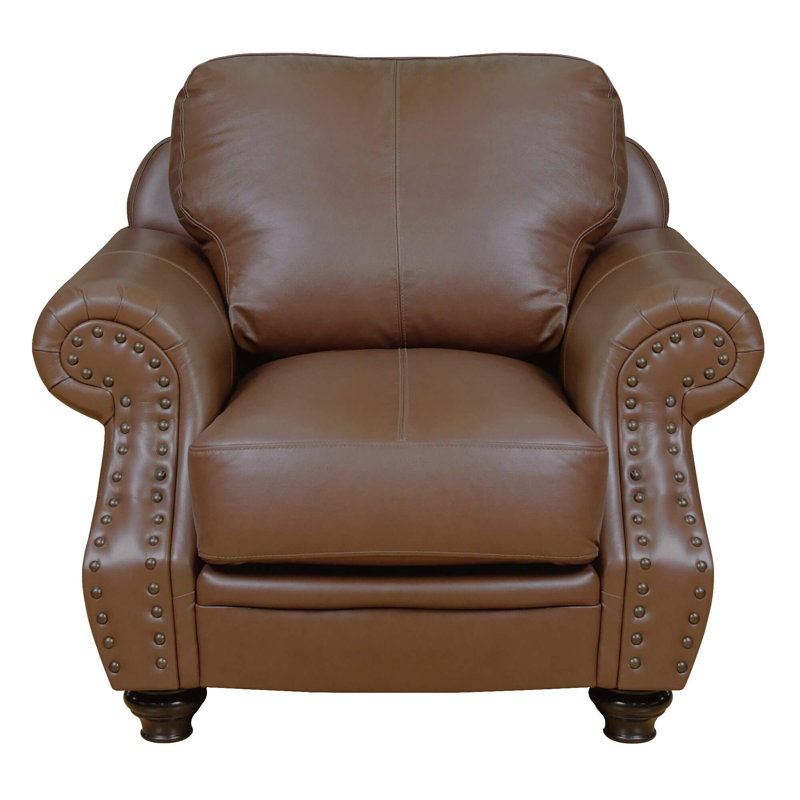 Fauteuil club de 42 po de largeur, Châtaignier brun