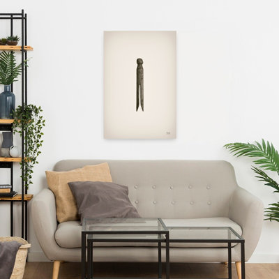 Contemporary Art Vintage Abstract Art by Nathan Larson - Wrapped Canvas Print