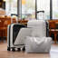 Ensemble de valises à ouverture frontale 3 pièces, valise de transport rigide avec port USB-130603562