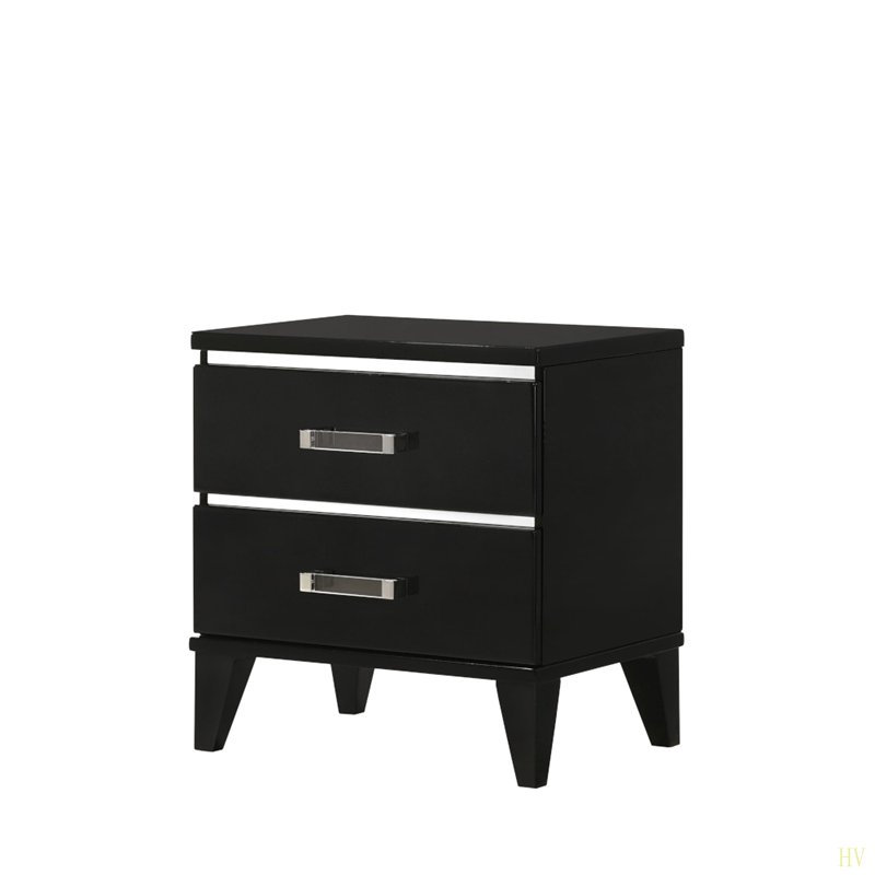 Table de chevet 2 tiroirs, table de chevet minimaliste