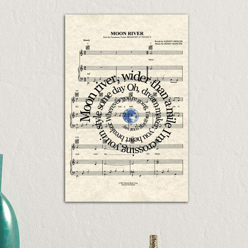 Moon River - Wrapped Canvas Print, 66.04 cm H x 45.72 cm W x 1.91 cm D