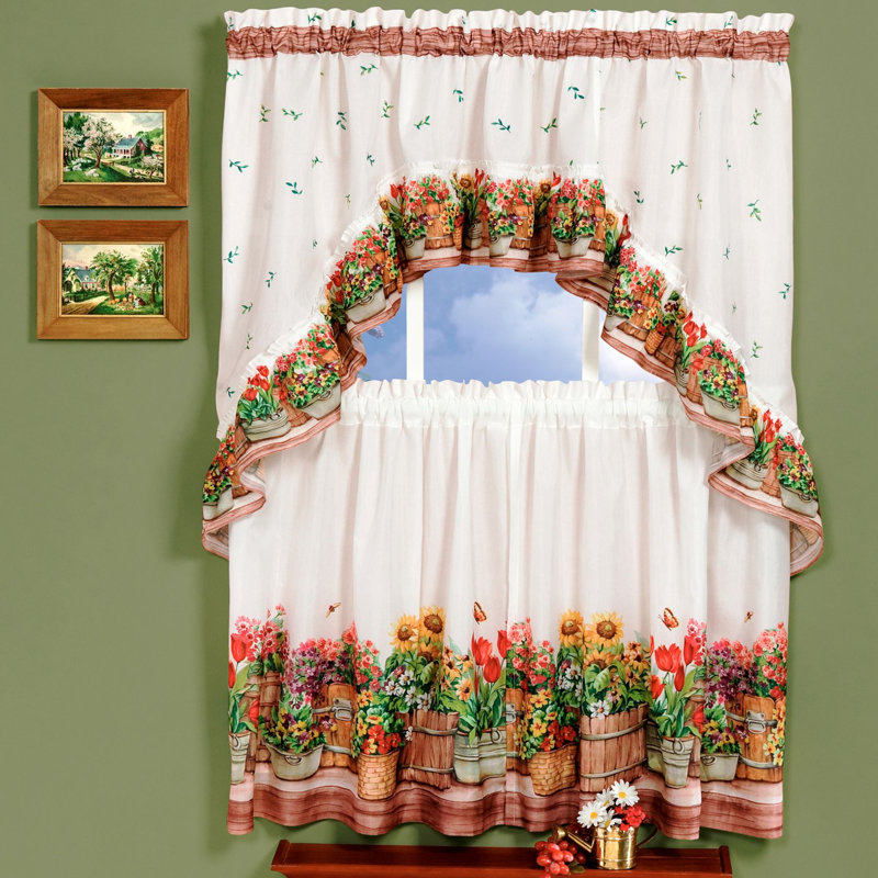 Tejeda Garden Printed 57" Window Valance, 57" W x 24" L