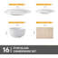 Piece Porcelain Dinnerware Set - Service for 4