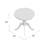 Classic White 30-Inch Round Dining Table with Space-Saving Pedestal Base-1040644832-990019182