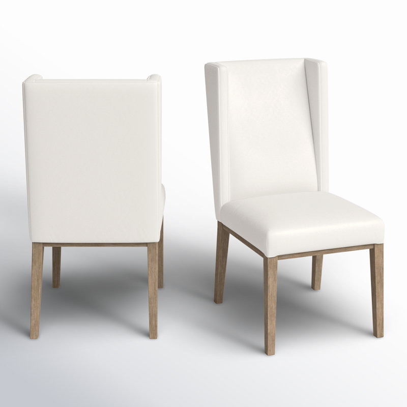 Upholstered Dining Chair, White