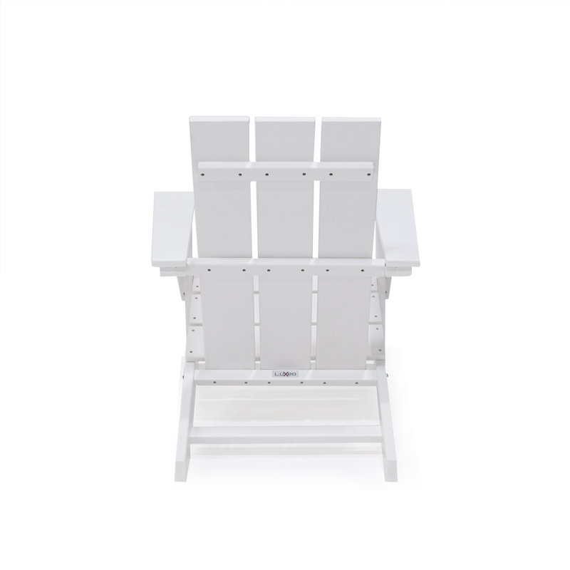 LuXeo Arcadia HDPE Outdoor Adirondack Chair, Single, White