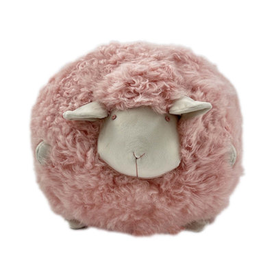 Mongolian Curly Lambskin Plush Sheep Pillow