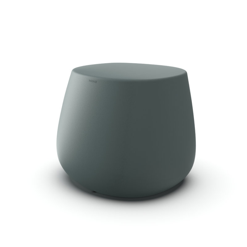 Tabouret bas en pierre, Vert