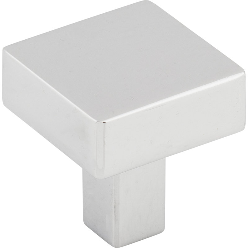 Channing 1 1/16" Length Square Knob, Polished Chrome