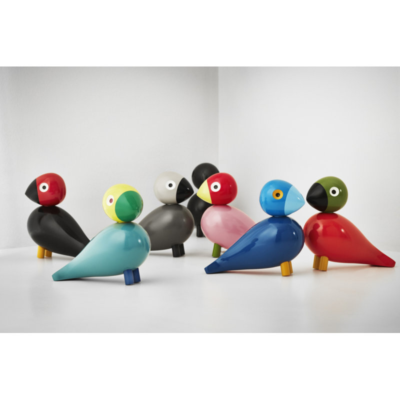 Songbird Ernst Figurine, Rose/Red, 6.1" H x 6.3" W x 3.1" D, 1