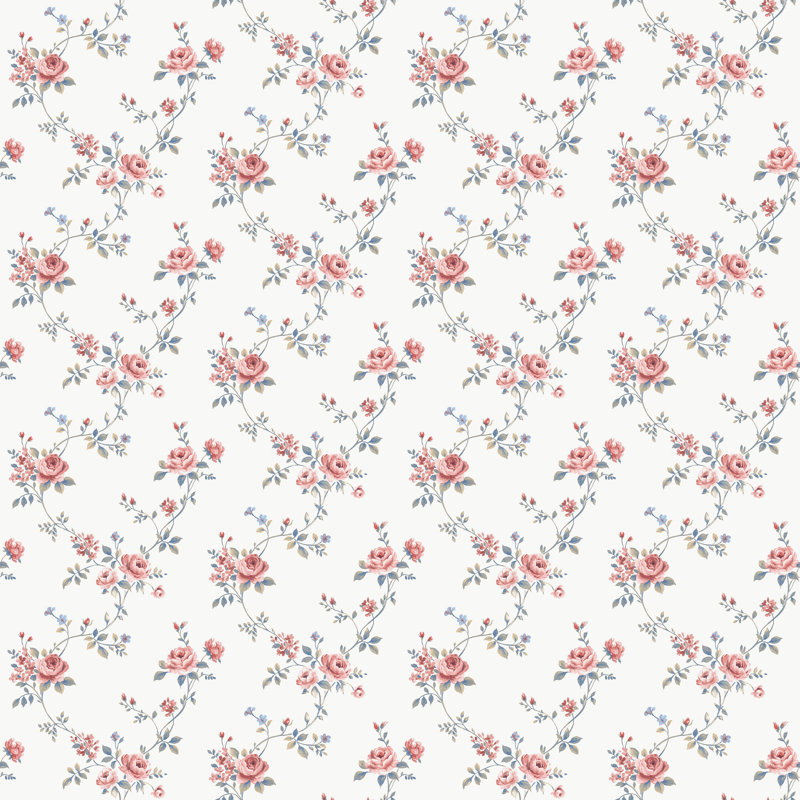 Galerie Miniatures 3 Blue Floral Wallpaper