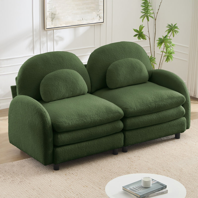 Canapé-lit Teddy, Vert