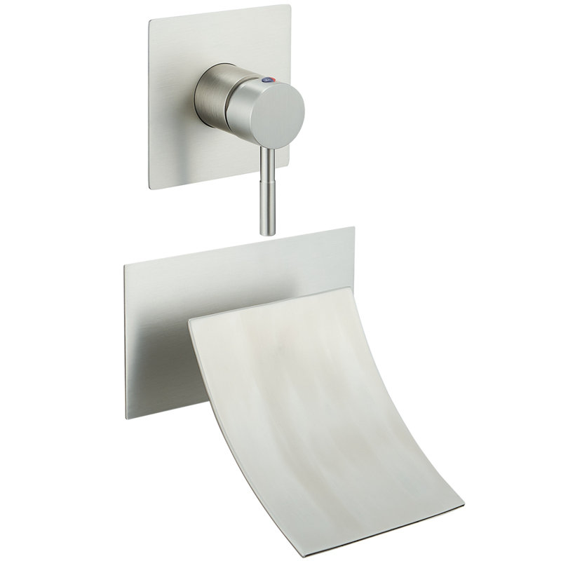 Wall Waterfall Faucet, Brushed Nickel