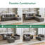 Canapé modulaire en L Sabira-86755854
