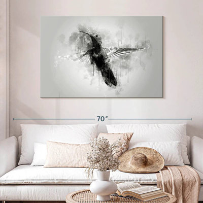 Brampt Small Hummingbird Black And White