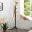 Kimra Solid Wood Freestanding 8 - Hook Coat Rack-1741680049