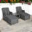 Relaxer Set- 2 PCS Airpumped Chair + 2pcs Footrest + 1pc 60*60 Side table