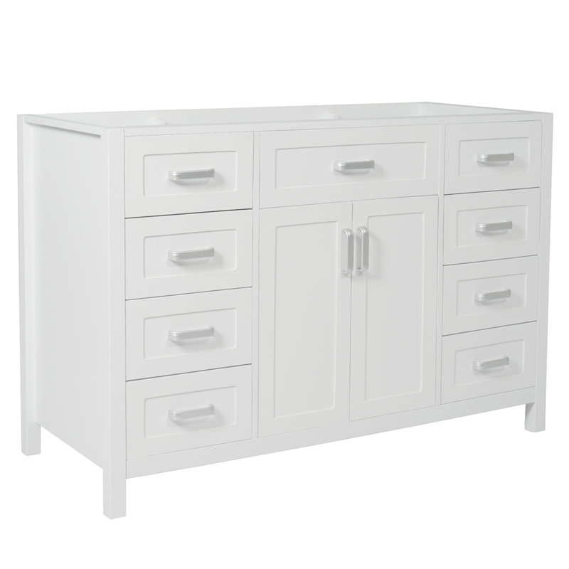 Meuble-lavabo 47 po sans lavabo, armoire seulement, Blanc