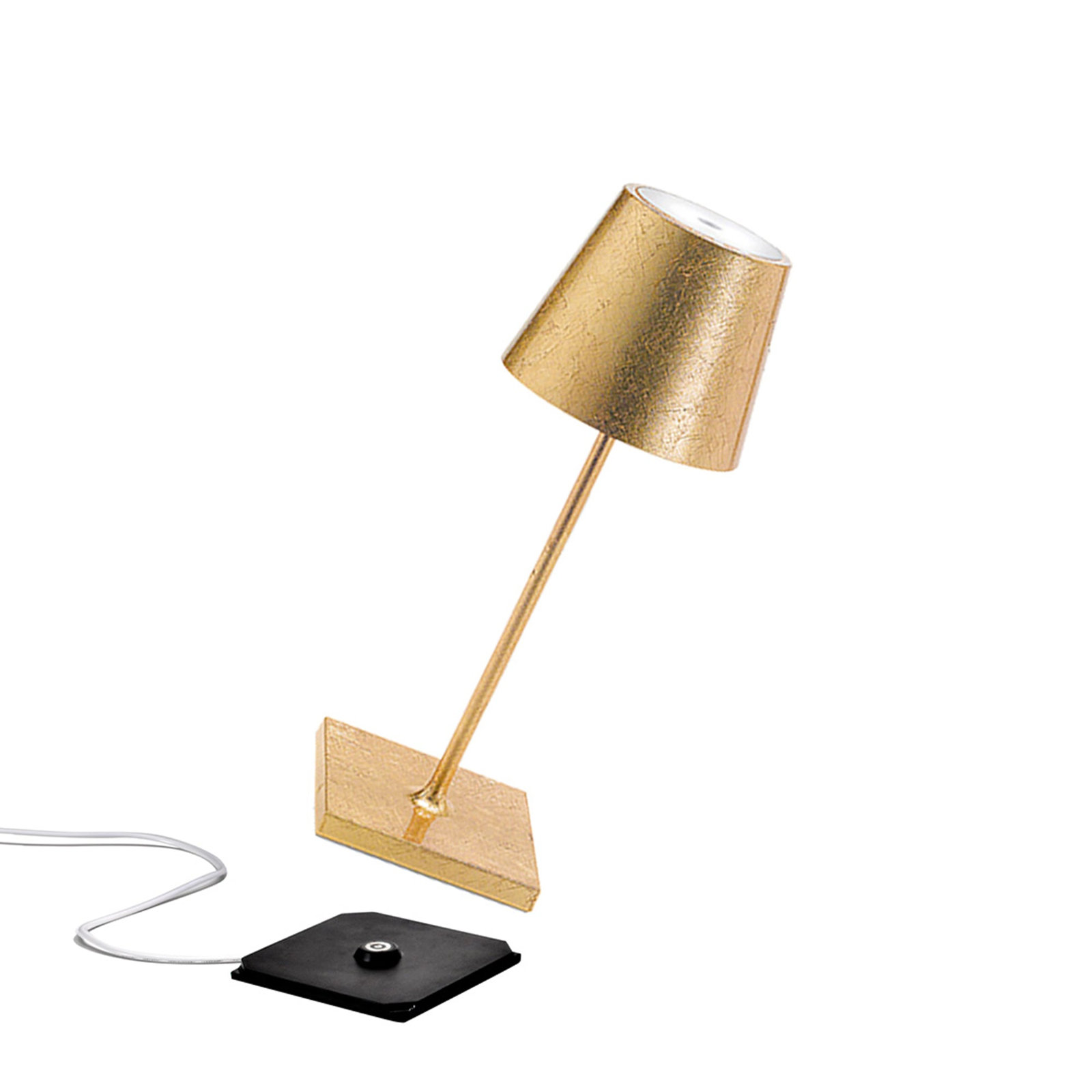 Poldina Table Lamp, Gold Leaf